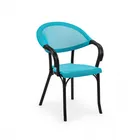 כסא דגם פלאשן כחול/שחור T