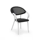 כסא דגם פלאשן שחור/לבן T