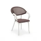 כסא דגם פלאשן זהב שחור/לבן T